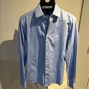 Stylish Blue Button-Down Shirt for Men